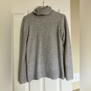 Nordstrom 100% Cashmere Turtleneck, gray, medium